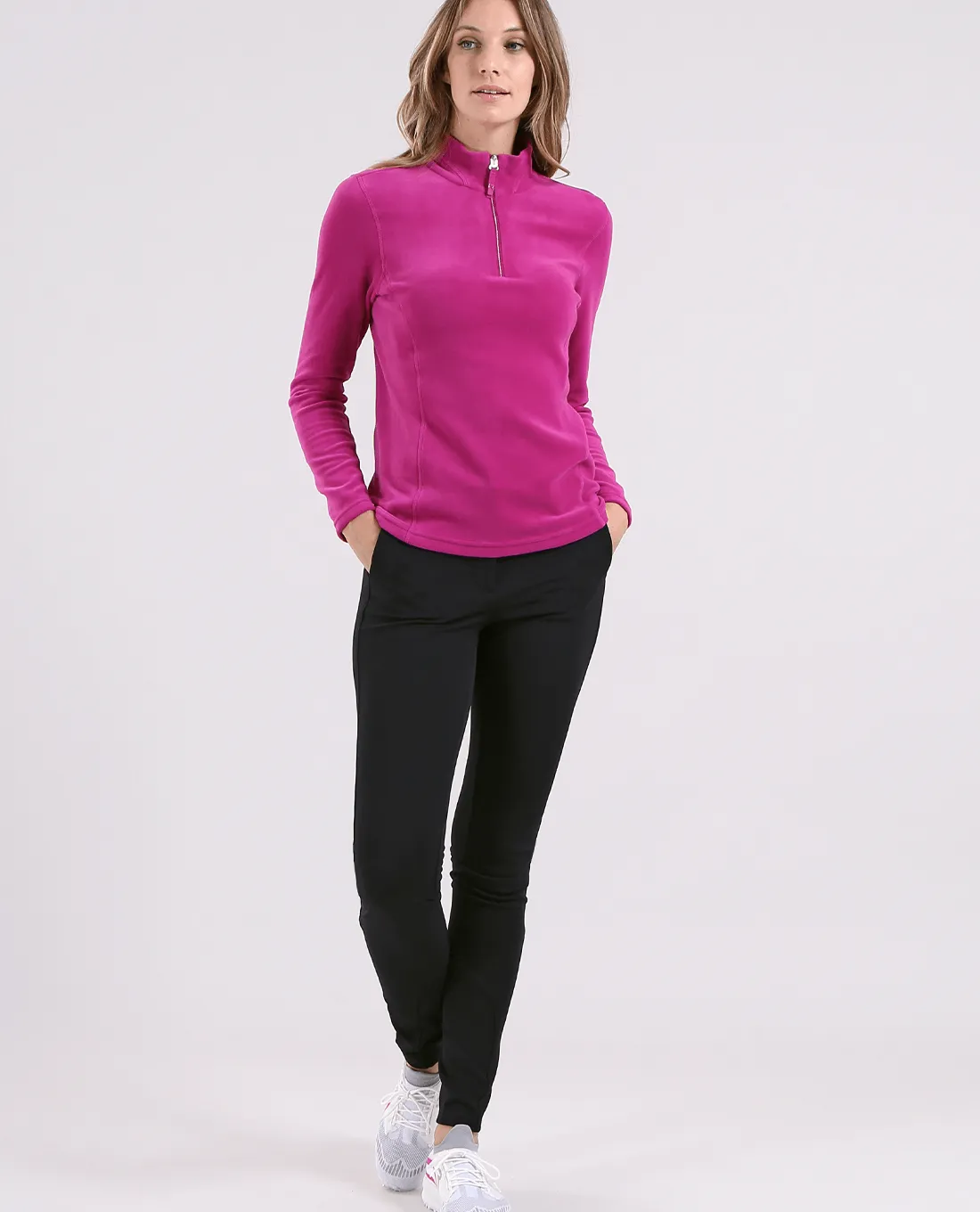 CHERVO Tuffo Fleece Zip Neck Grape