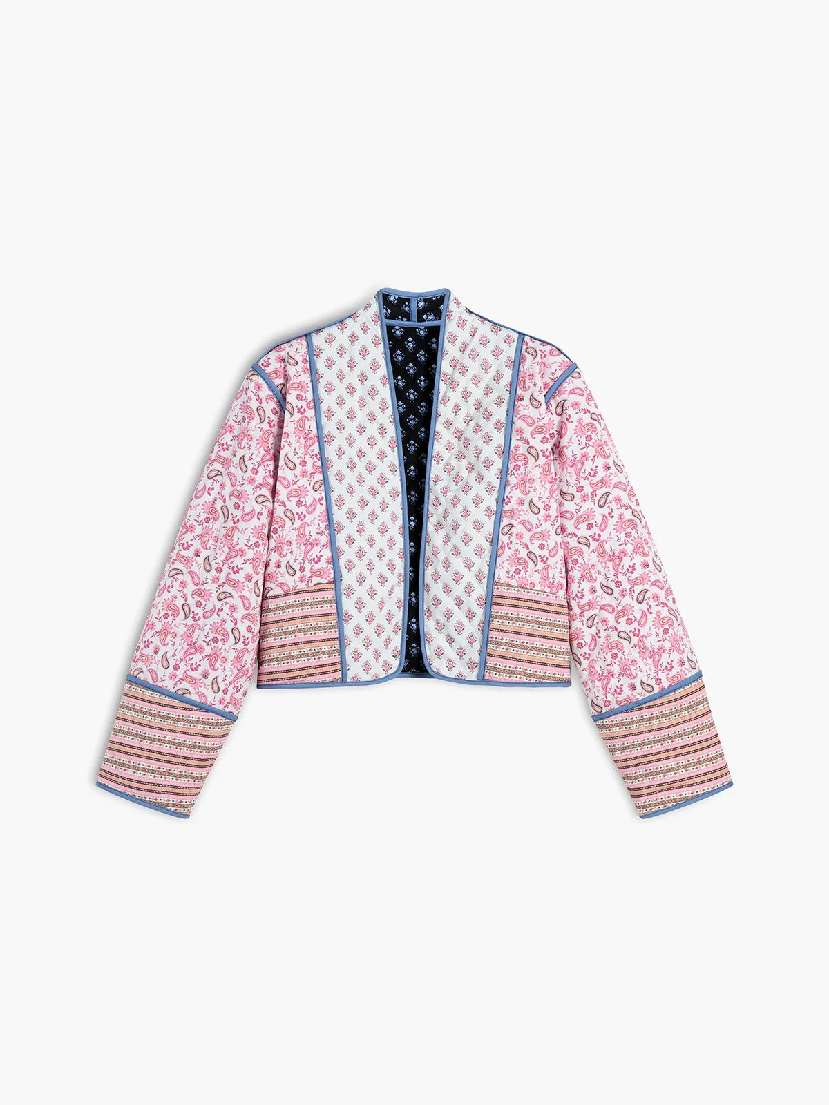 Chicmy-Paisley Patchwork Quilted Coat