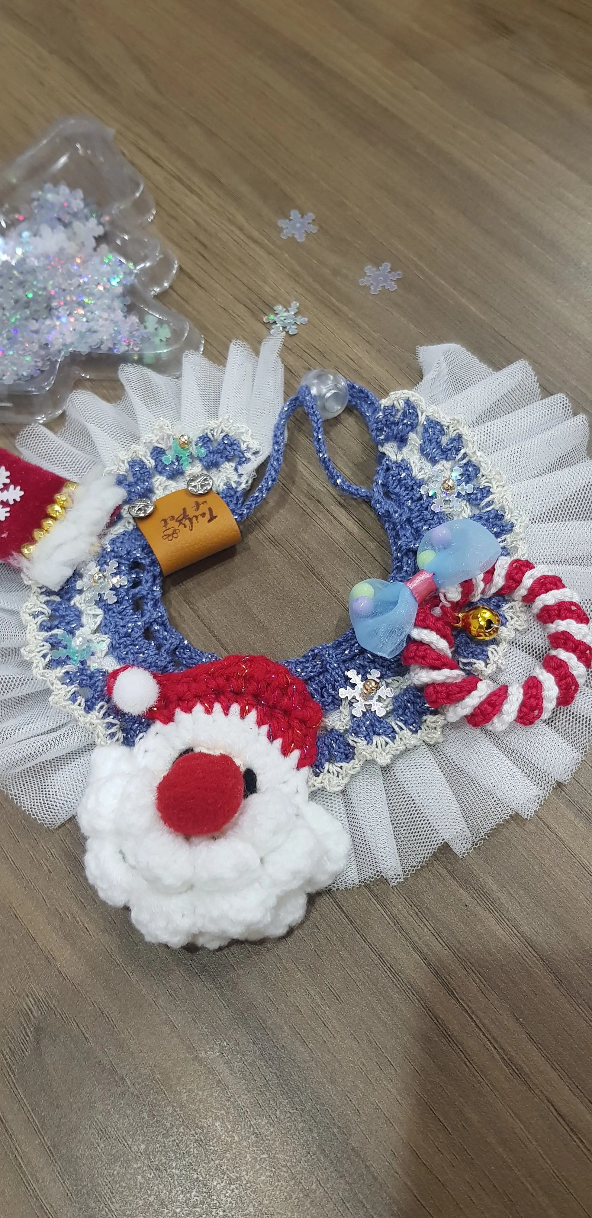 Christmas Cape: Crochet Santa Snowflake Cape (Ready Stock 20 -38cm)