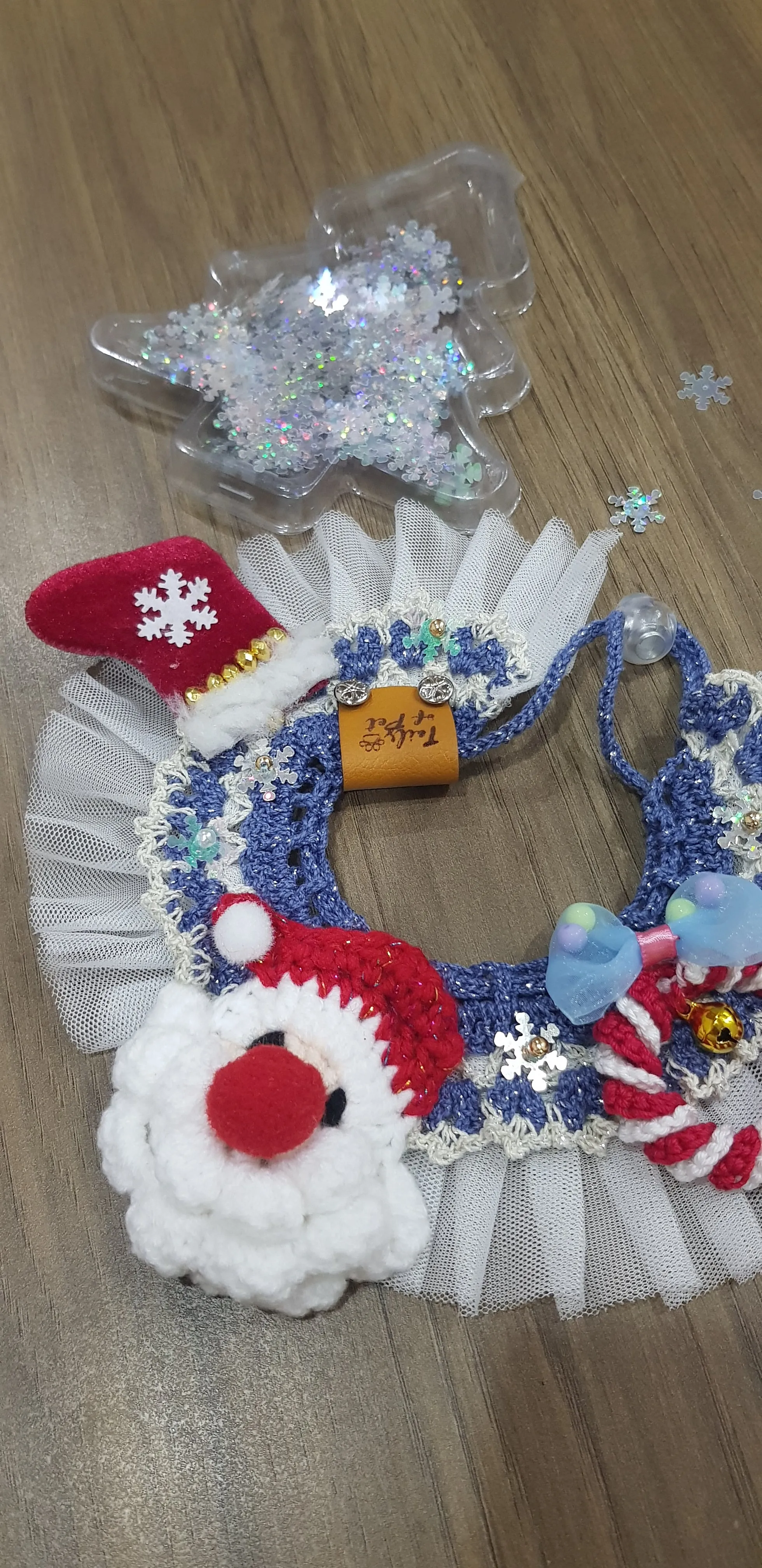Christmas Cape: Crochet Santa Snowflake Cape (Ready Stock 20 -38cm)