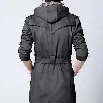 Classic Trench Jacket with Removable Hood