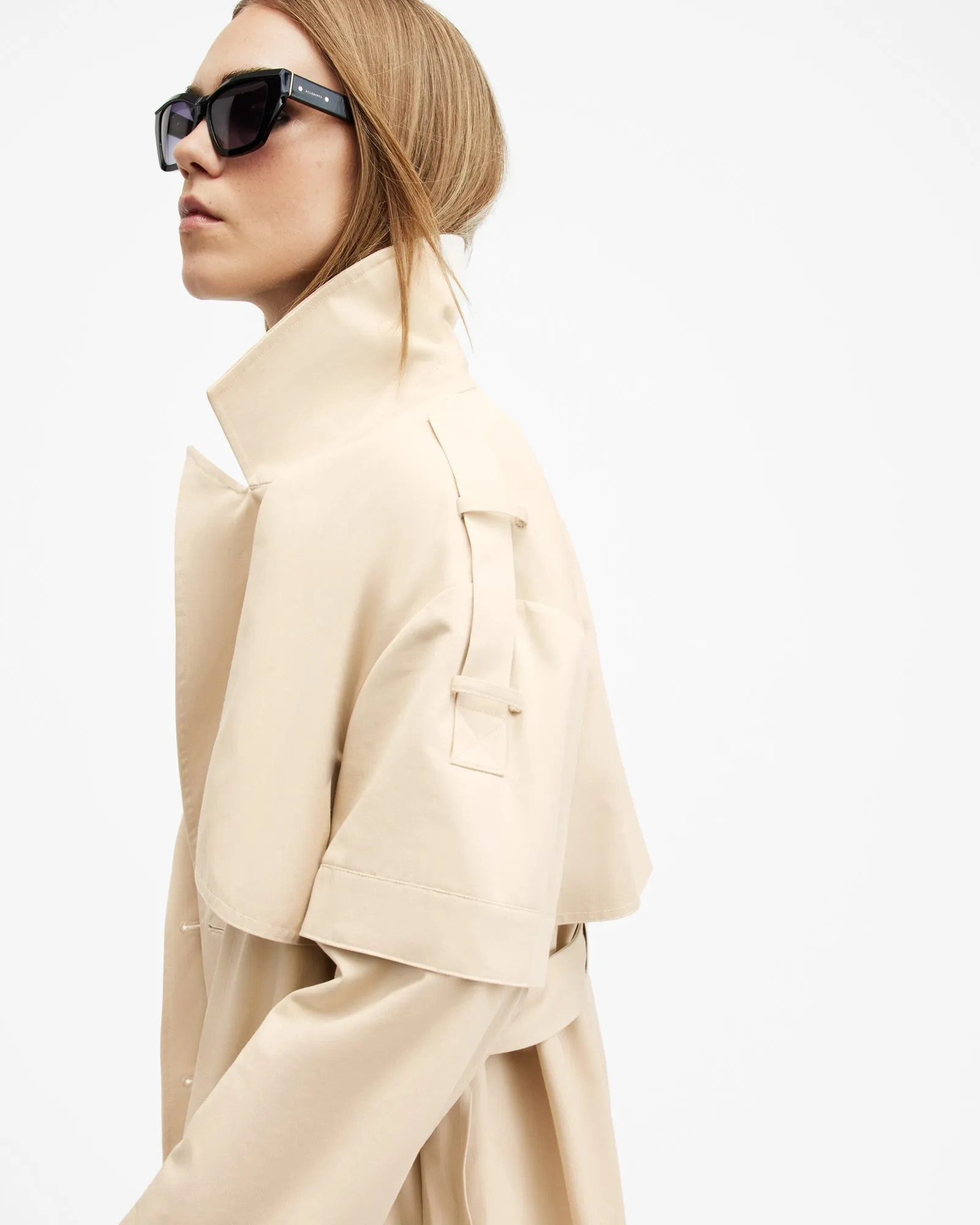 Clyde Trench Coat With Removable Sleeves