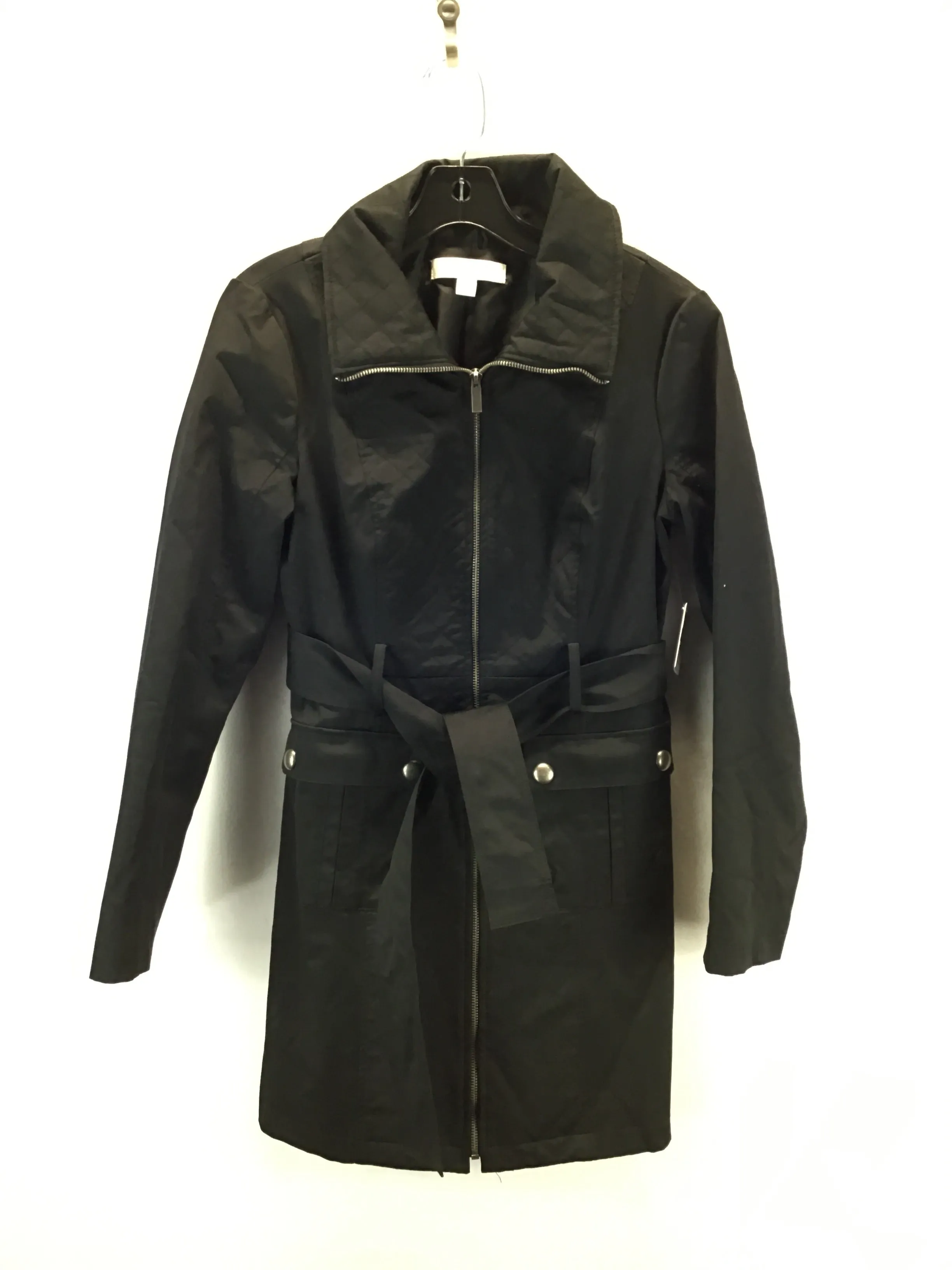 Coat Trench Coat By New York And Co In Black, Size: S