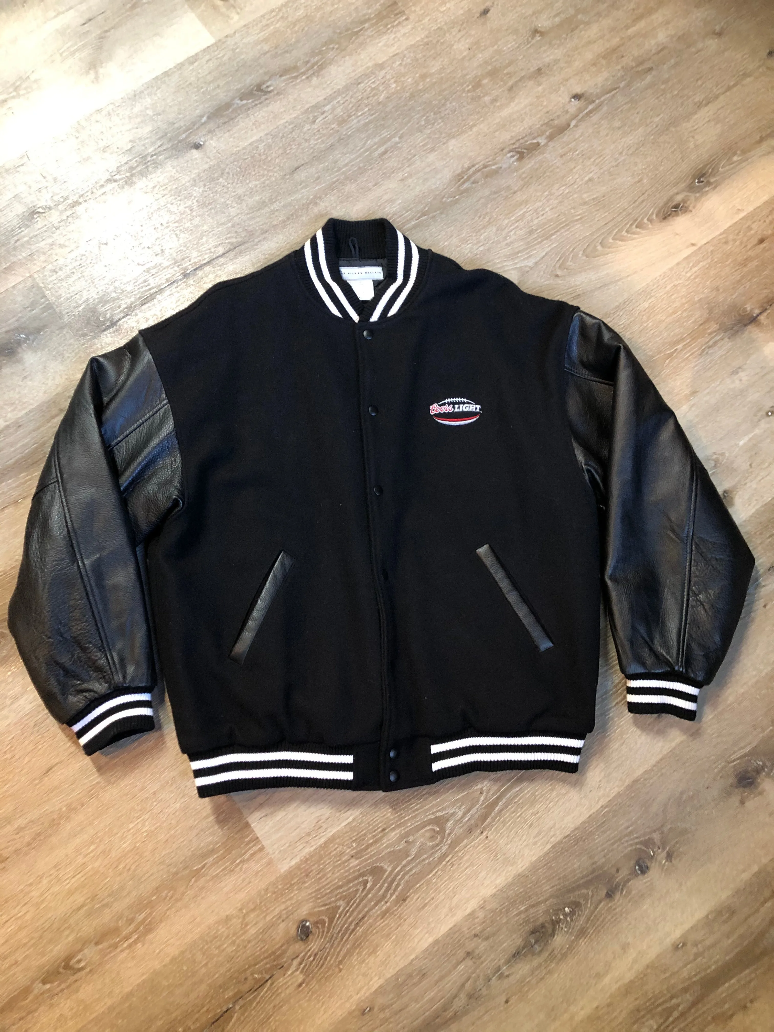 Coors Light Black Varsity Jacket