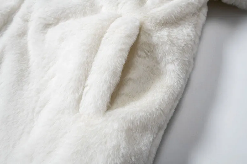 Cross Fleece fluffy Jacket ( Unisex )