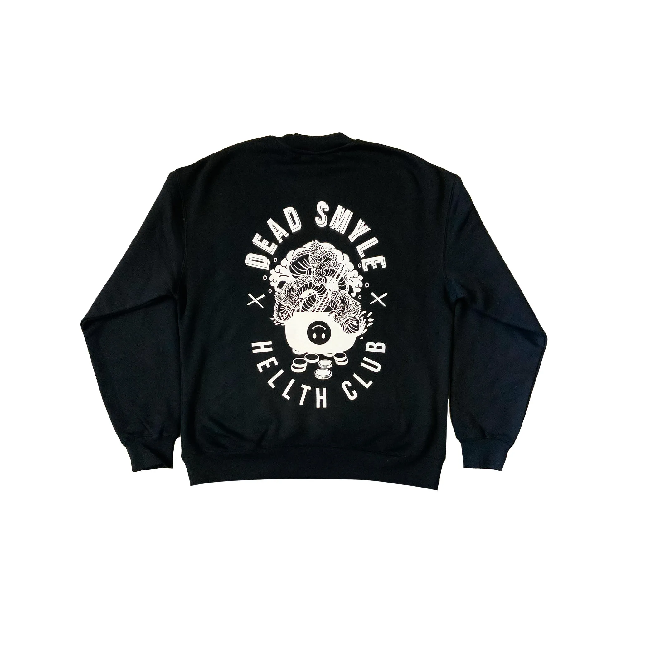 DEAD SMYLE - Hellth Club Oversized Crew - Black