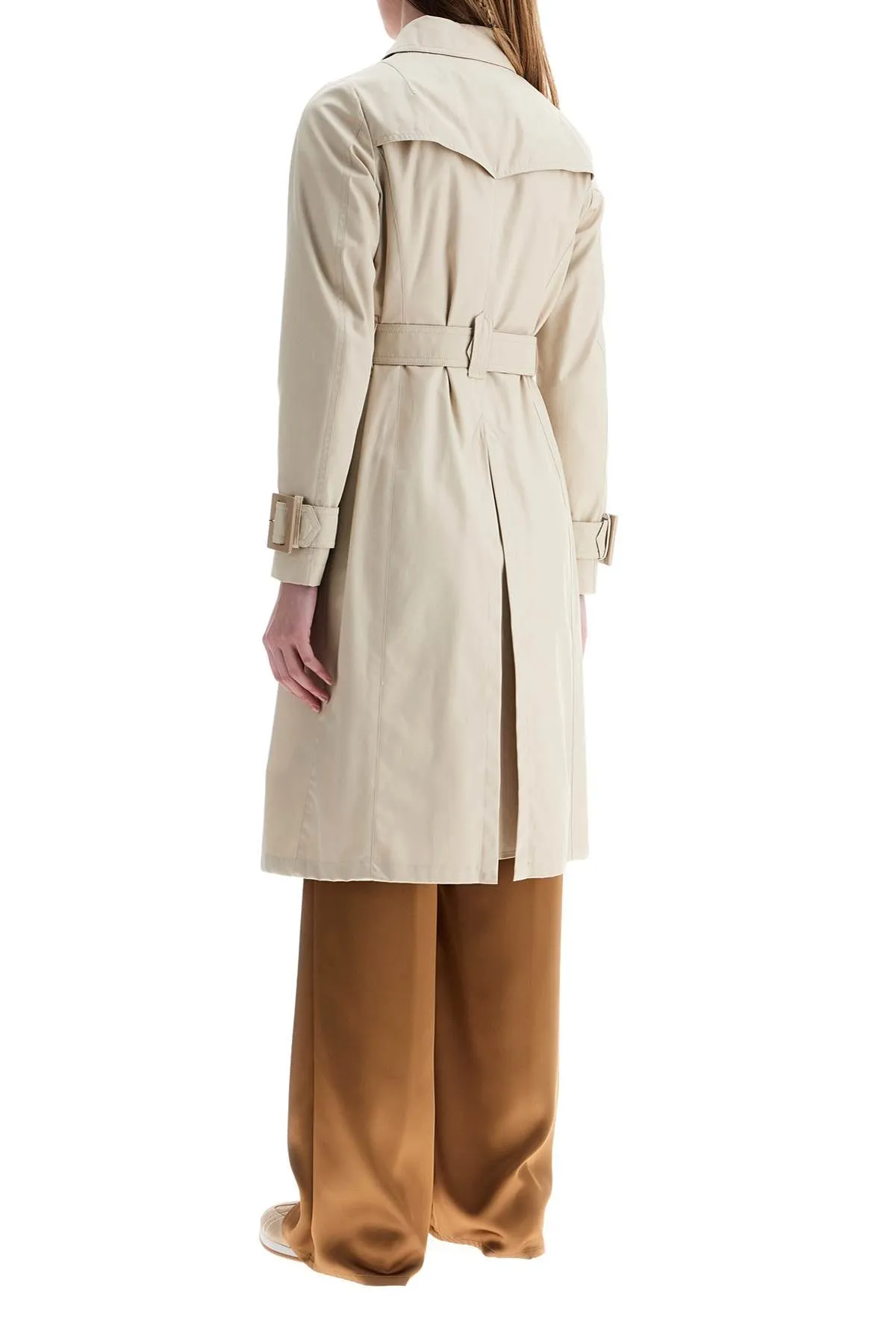 Double-Breasted Cotton Trench Coat