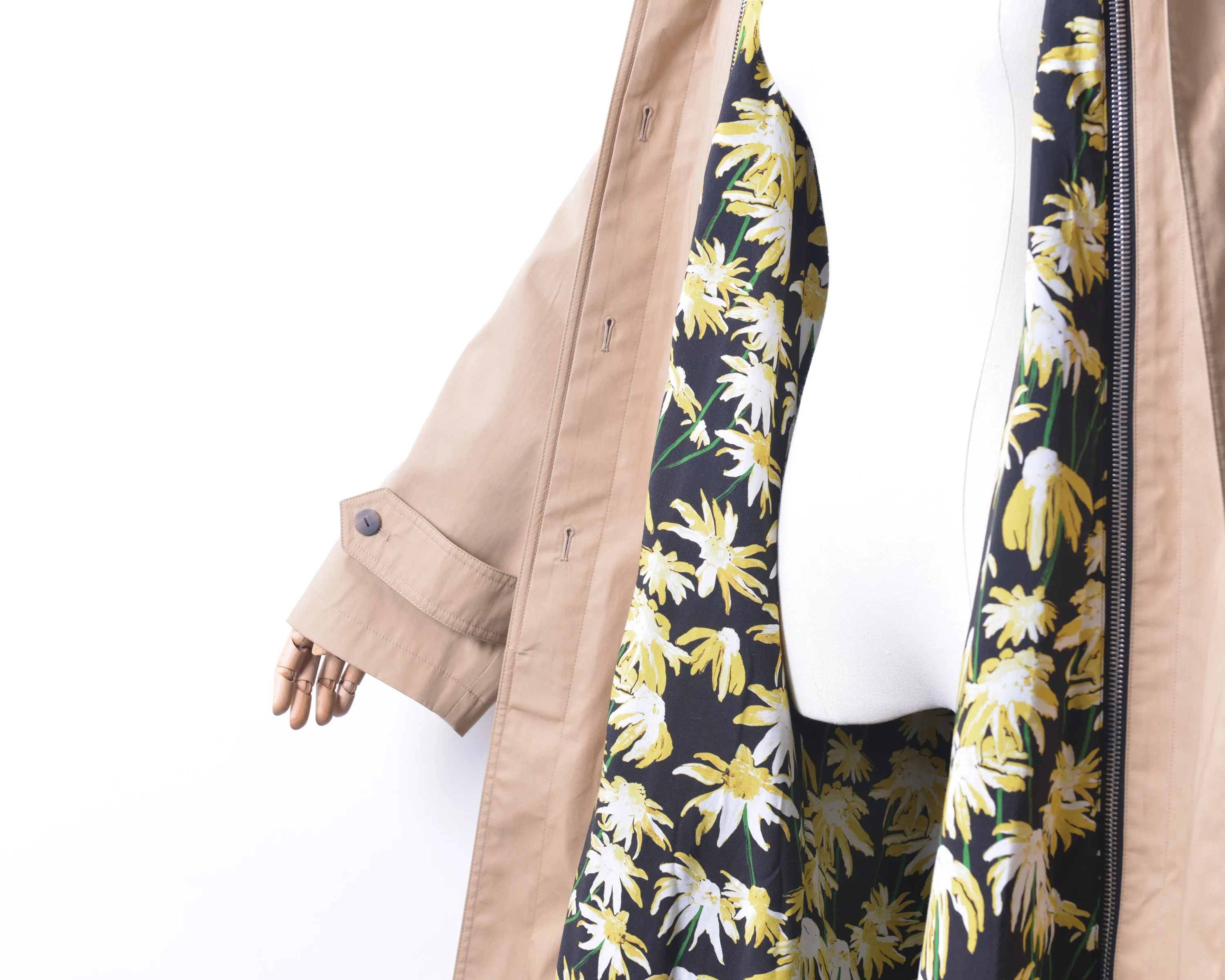 Double Layers Trench Coat