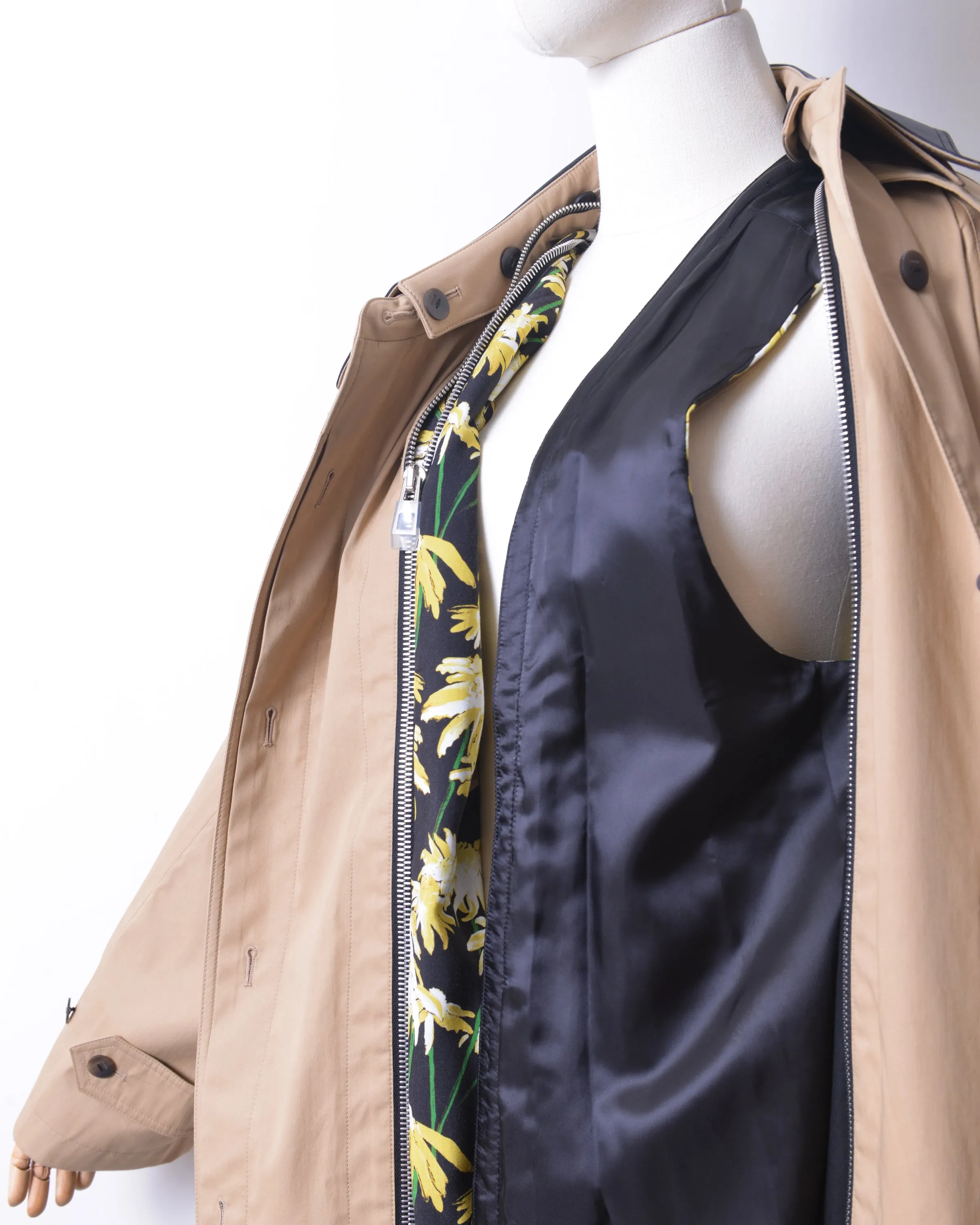 Double Layers Trench Coat
