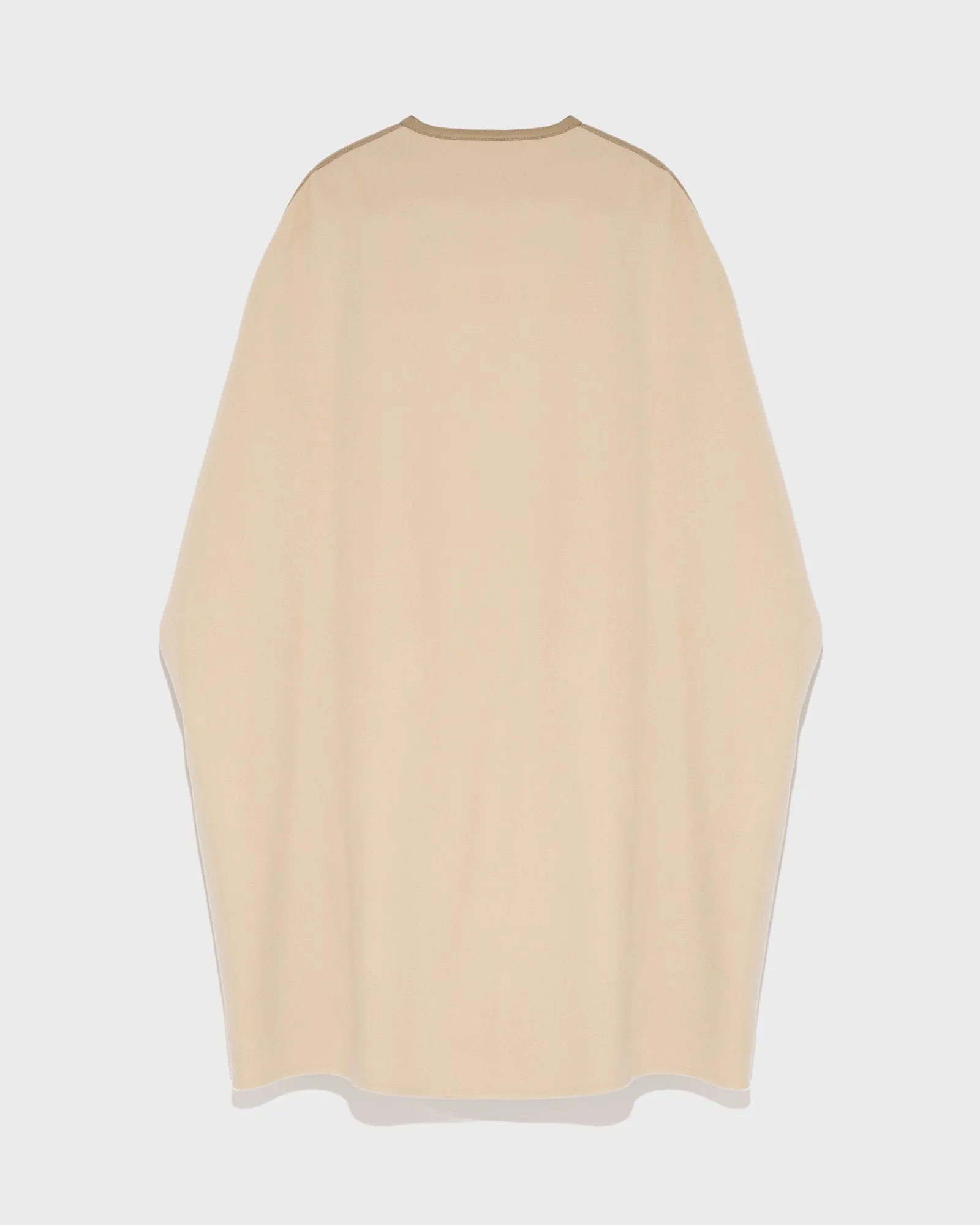 Double-sided cashmere blend cape with button details