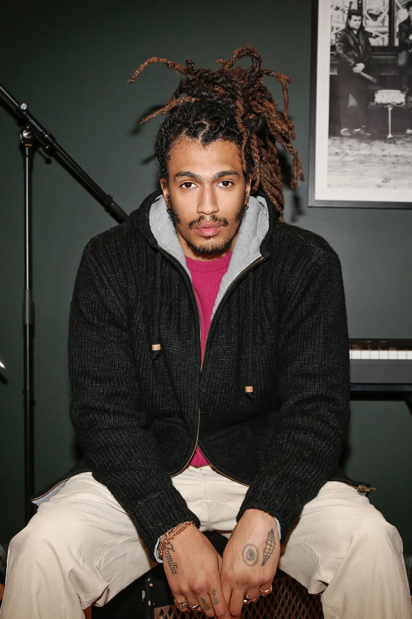 Emu Hooded Wool Jacket Black