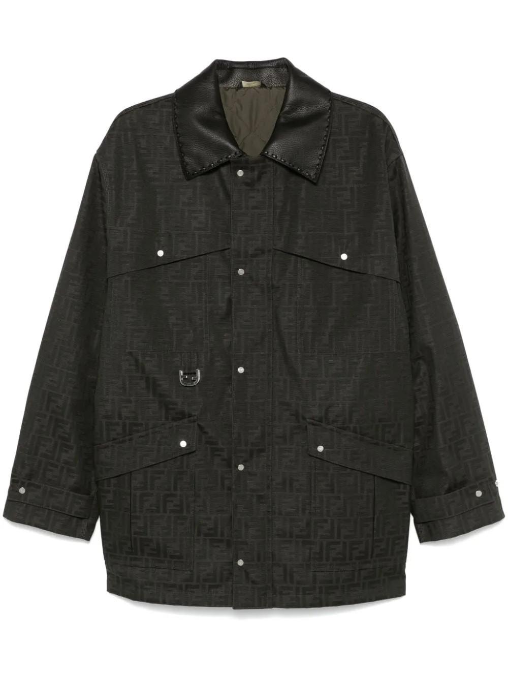 FF-jacquard waxed coat<BR/><BR/><BR/>