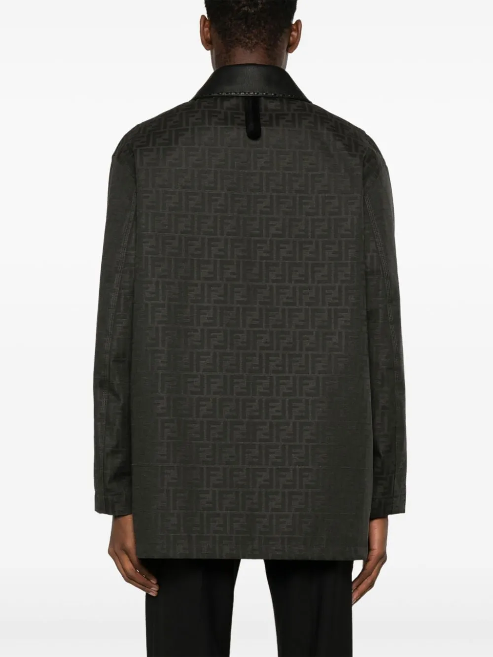 FF-jacquard waxed coat<BR/><BR/><BR/>