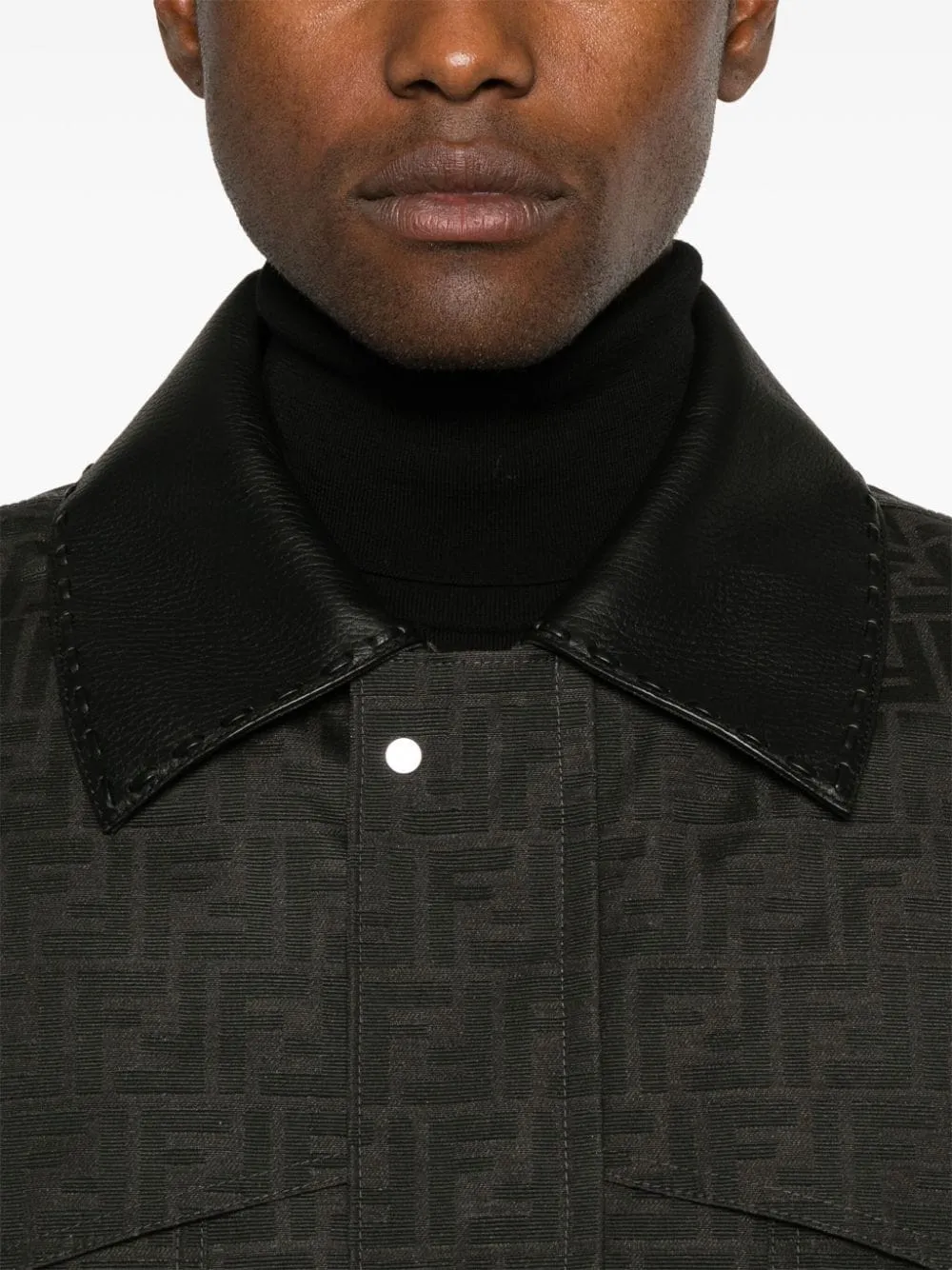FF-jacquard waxed coat<BR/><BR/><BR/>