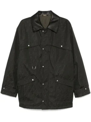 FF-jacquard waxed coat<BR/><BR/><BR/>