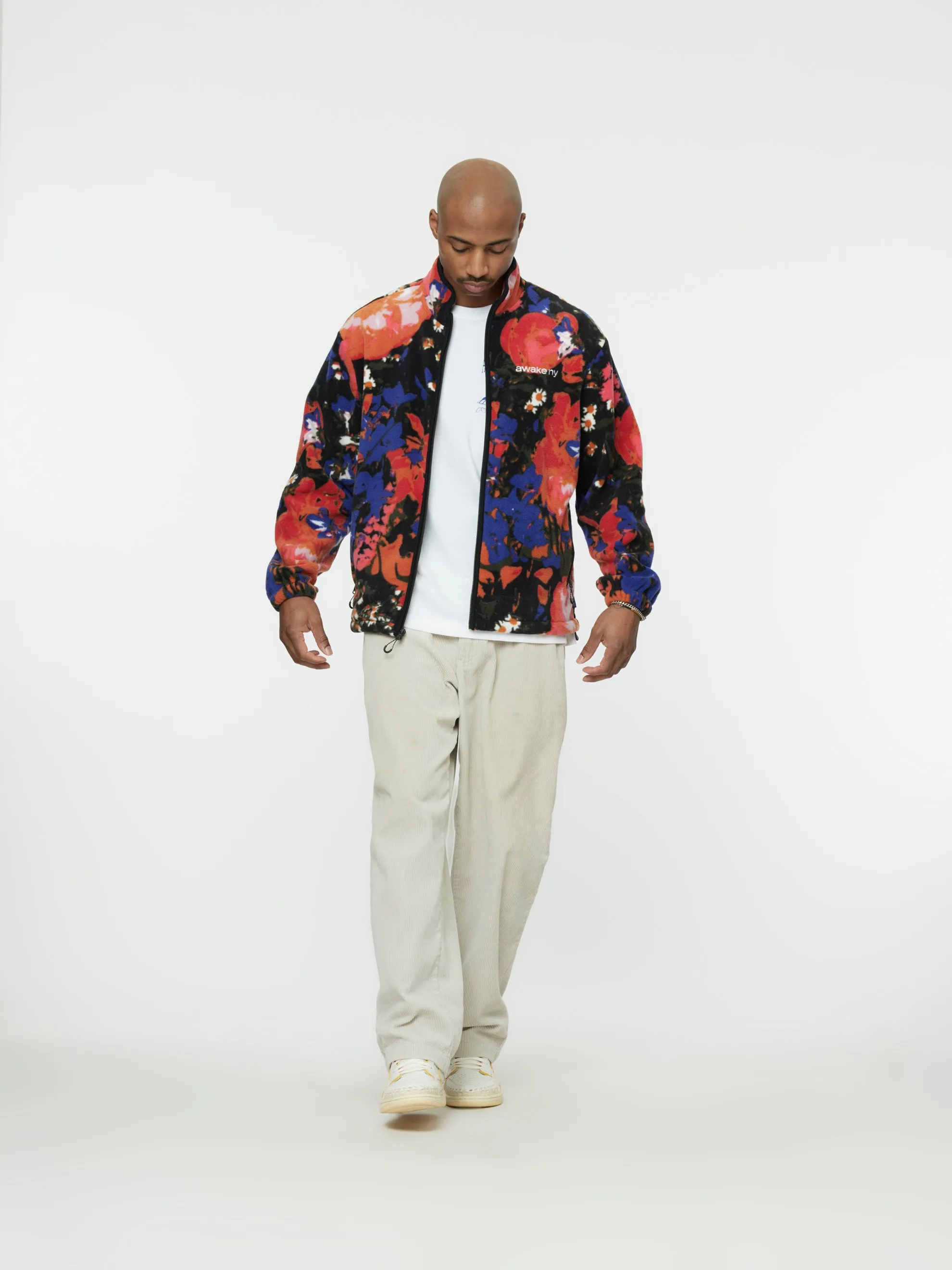 FLEECE FLORAL JACKET (MULTI)