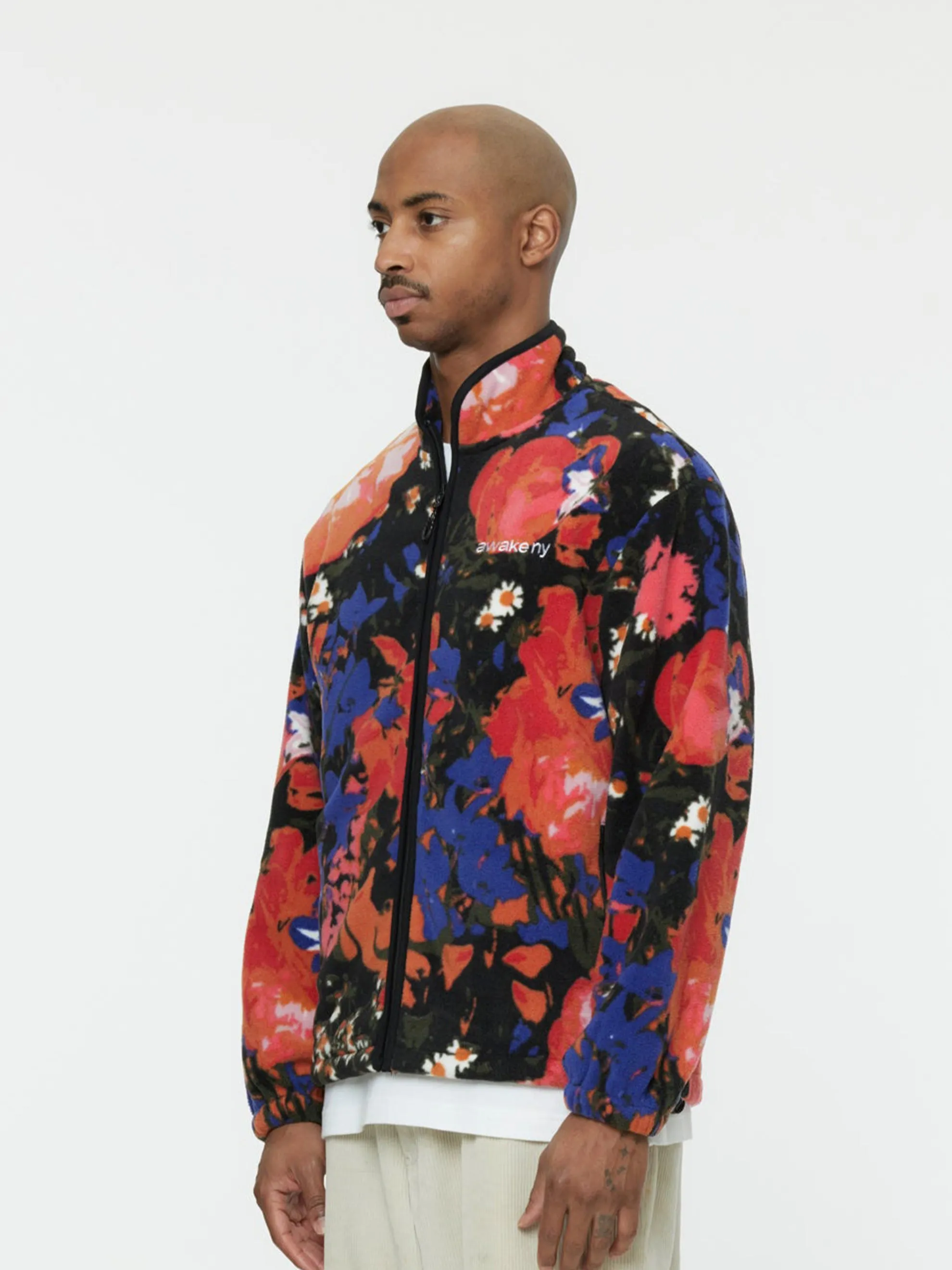 FLEECE FLORAL JACKET (MULTI)
