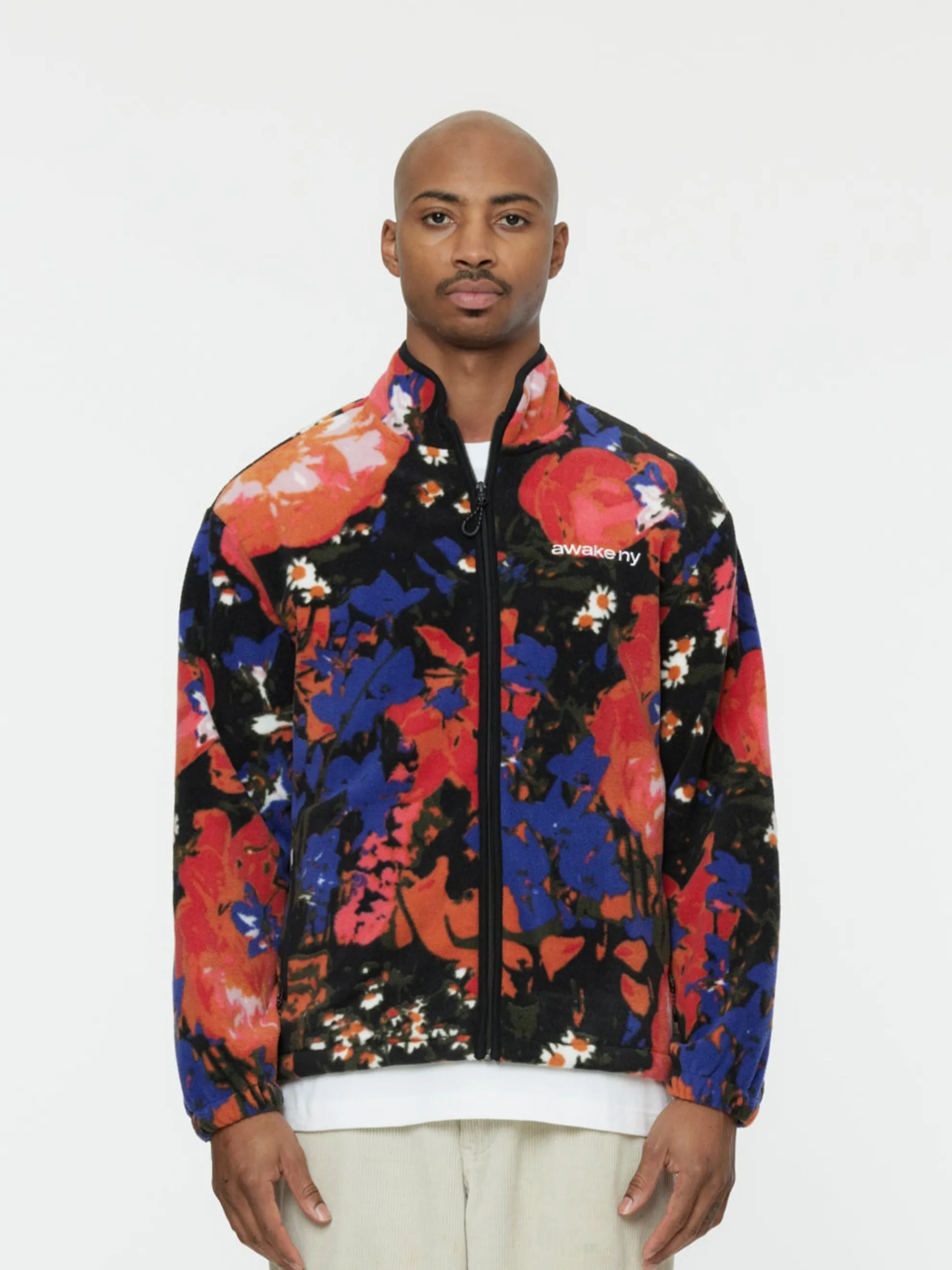 FLEECE FLORAL JACKET (MULTI)