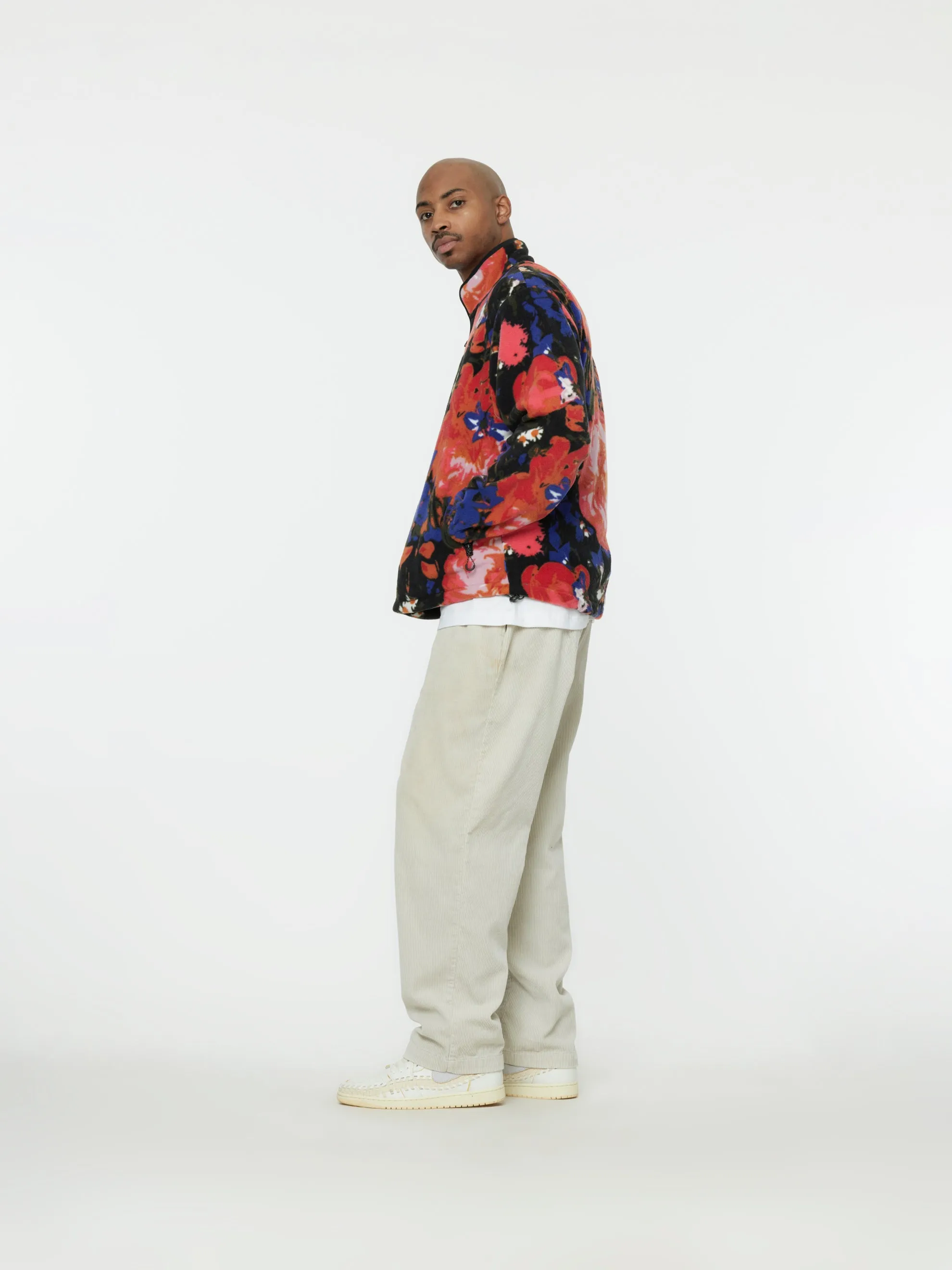 FLEECE FLORAL JACKET (MULTI)