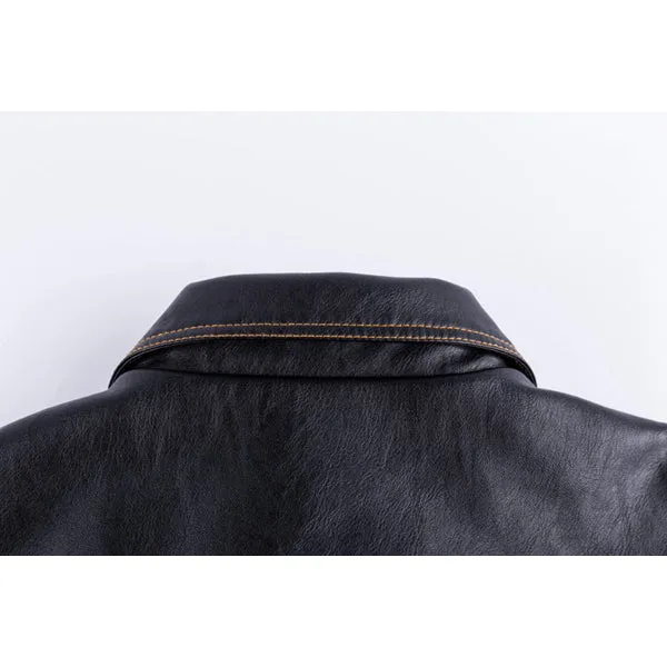 Fleece Warm Thick Winter Faux Leather PU Motorcycle Jacket