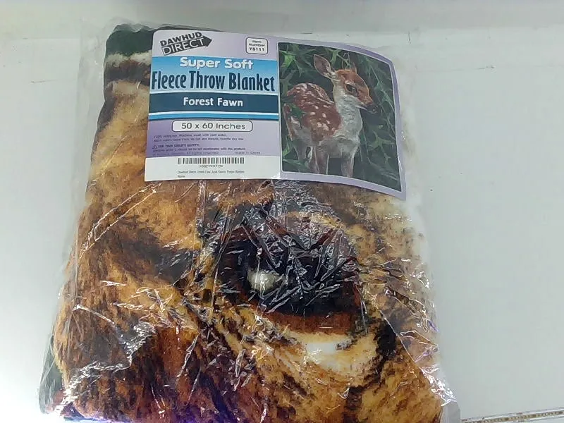 Forest Fawn Super Soft Fleece Throw Blanket - 50x60 inches