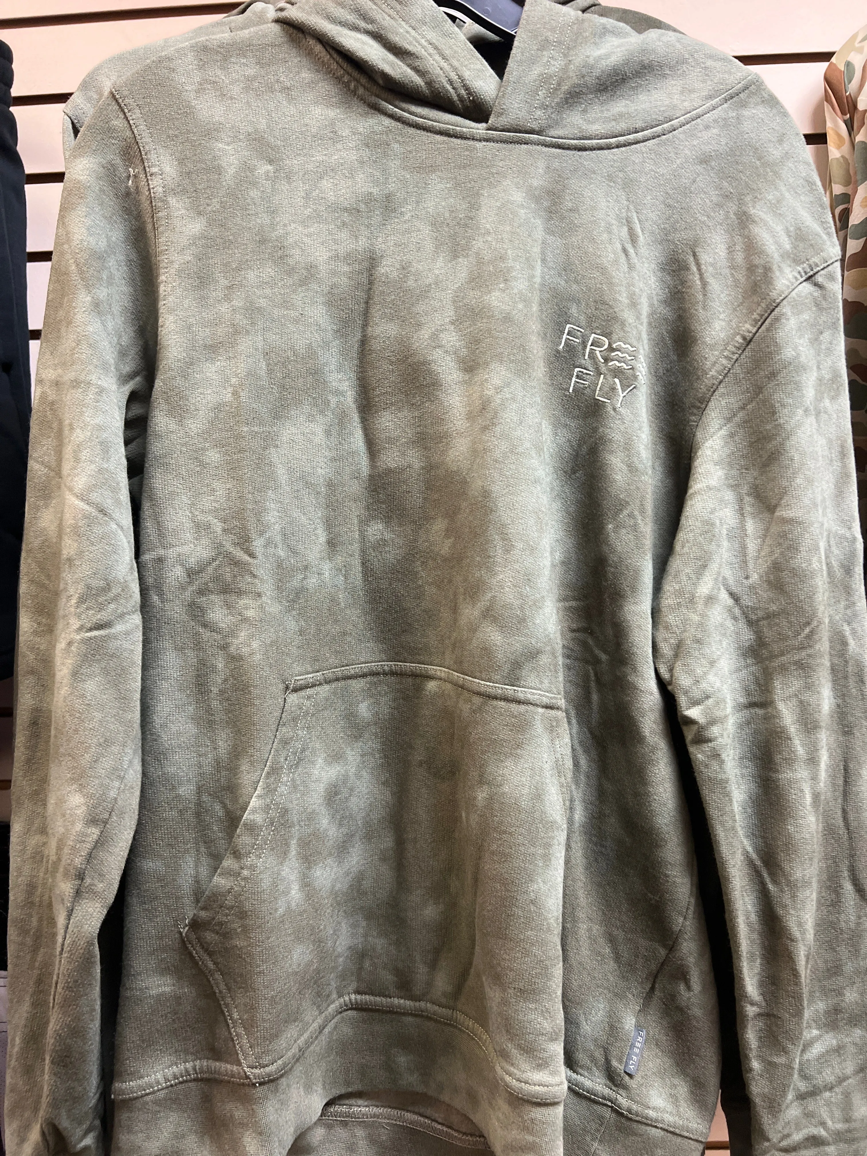 FreeFly Men's Embroidered Logo Fleece Hoodie