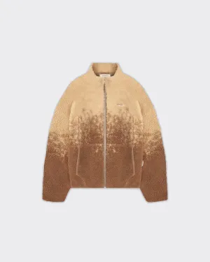 Giacca Fleece SPRAYED Marrone/Taupe