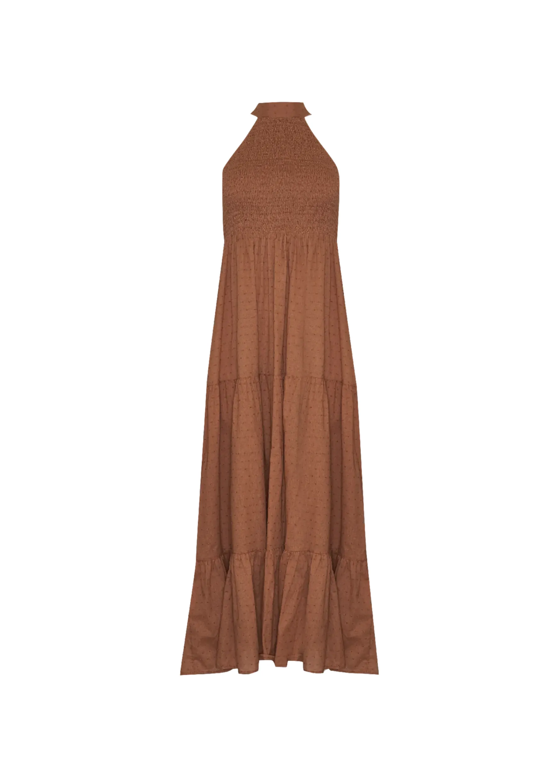 Girl and the Sun - Strappy Helene Maxi Dress - Brown Spot