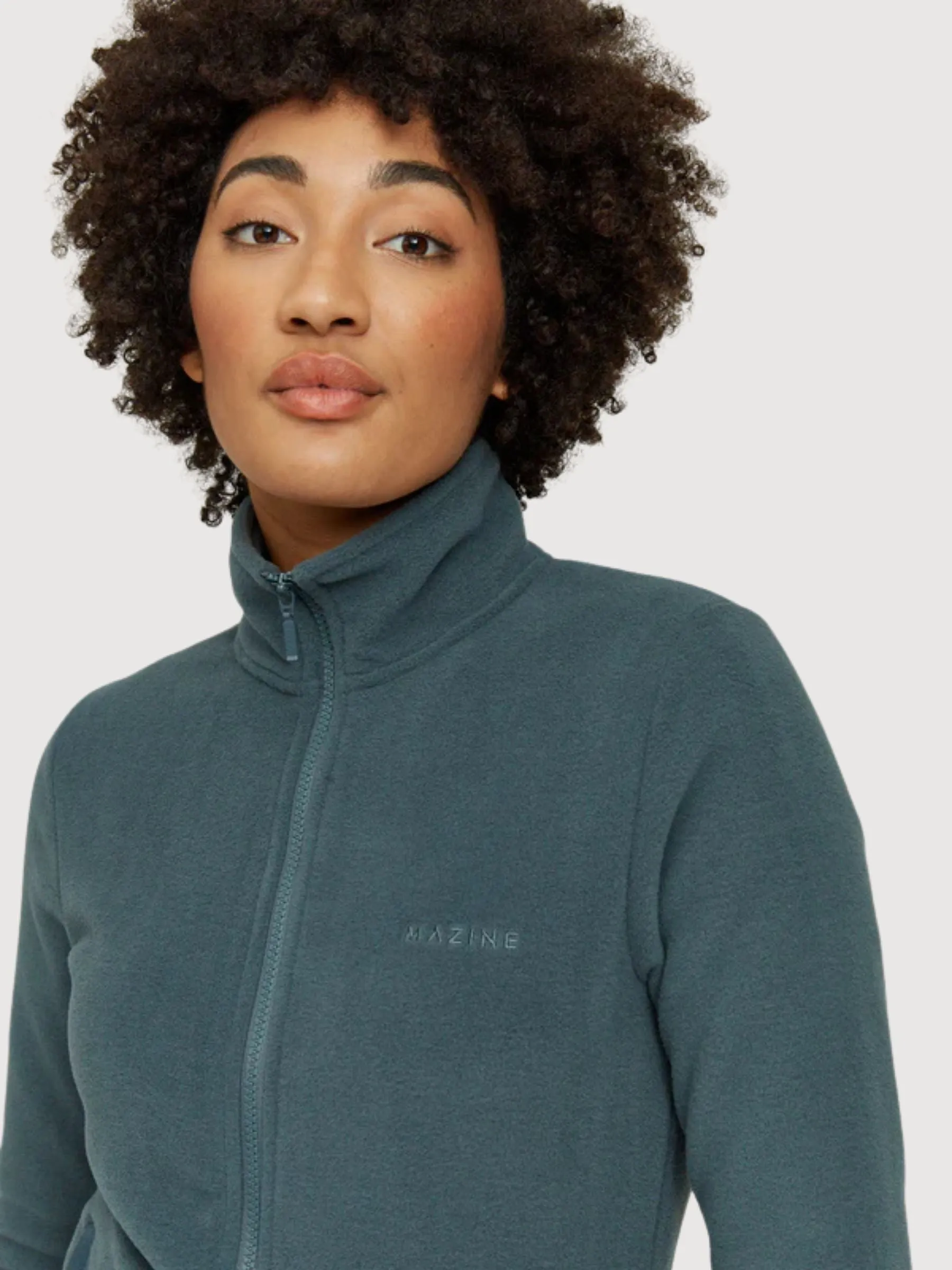 Given Fleece Jacket Steel Blue Women | Mazine