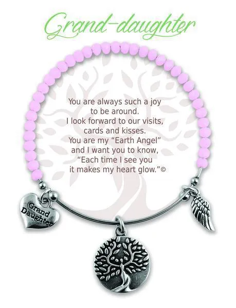 Grand-Daughter Radiant Stone Earth Angel Bracelet
