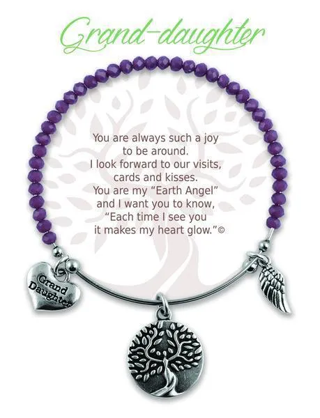 Grand-Daughter Radiant Stone Earth Angel Bracelet