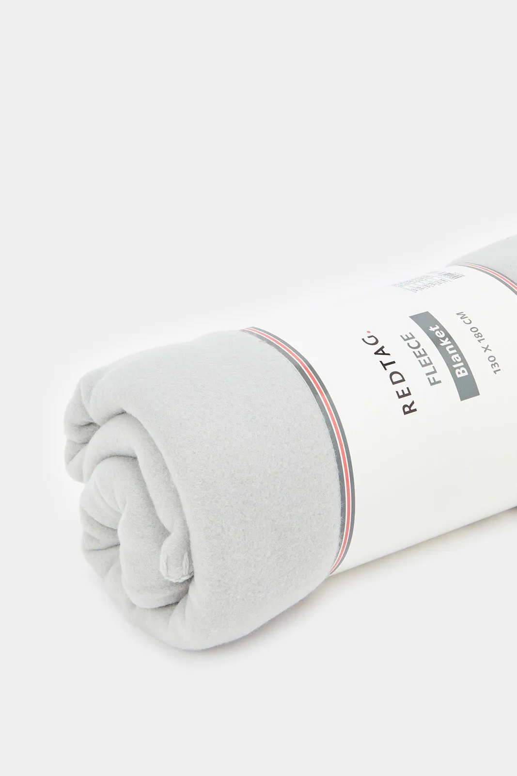Grey Plain Soft Fleece Blanket