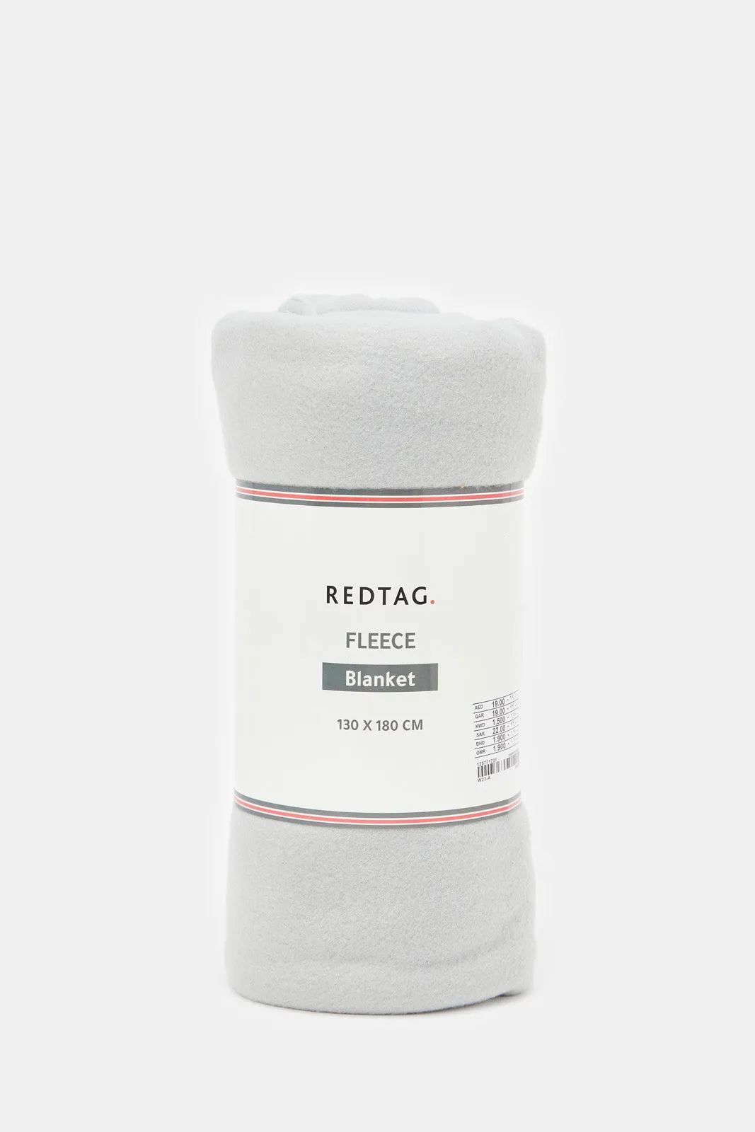 Grey Plain Soft Fleece Blanket