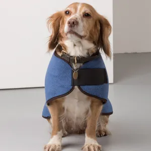 Harpham Fleece Dog Coat County Denim 10"