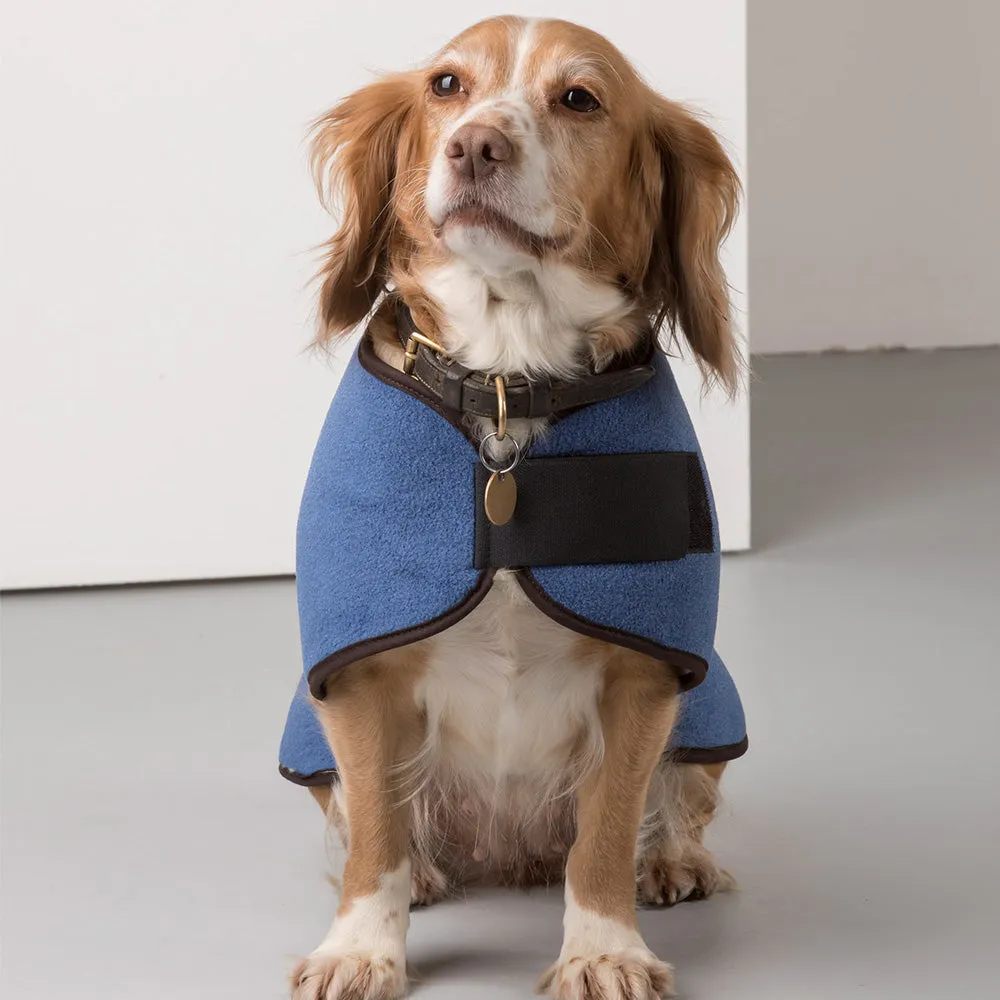 Harpham Fleece Dog Coat County Denim 10"