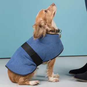 Harpham Fleece Dog Coat County Denim 18"