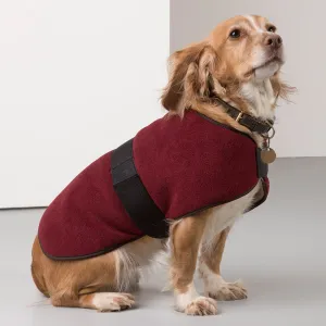 Harpham Fleece Dog Coat County Red 10"