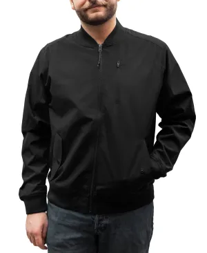Hawke Co. Mens Bomber Jacket Coat Black Small