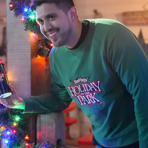 Holiday in the Park Crew Fleece