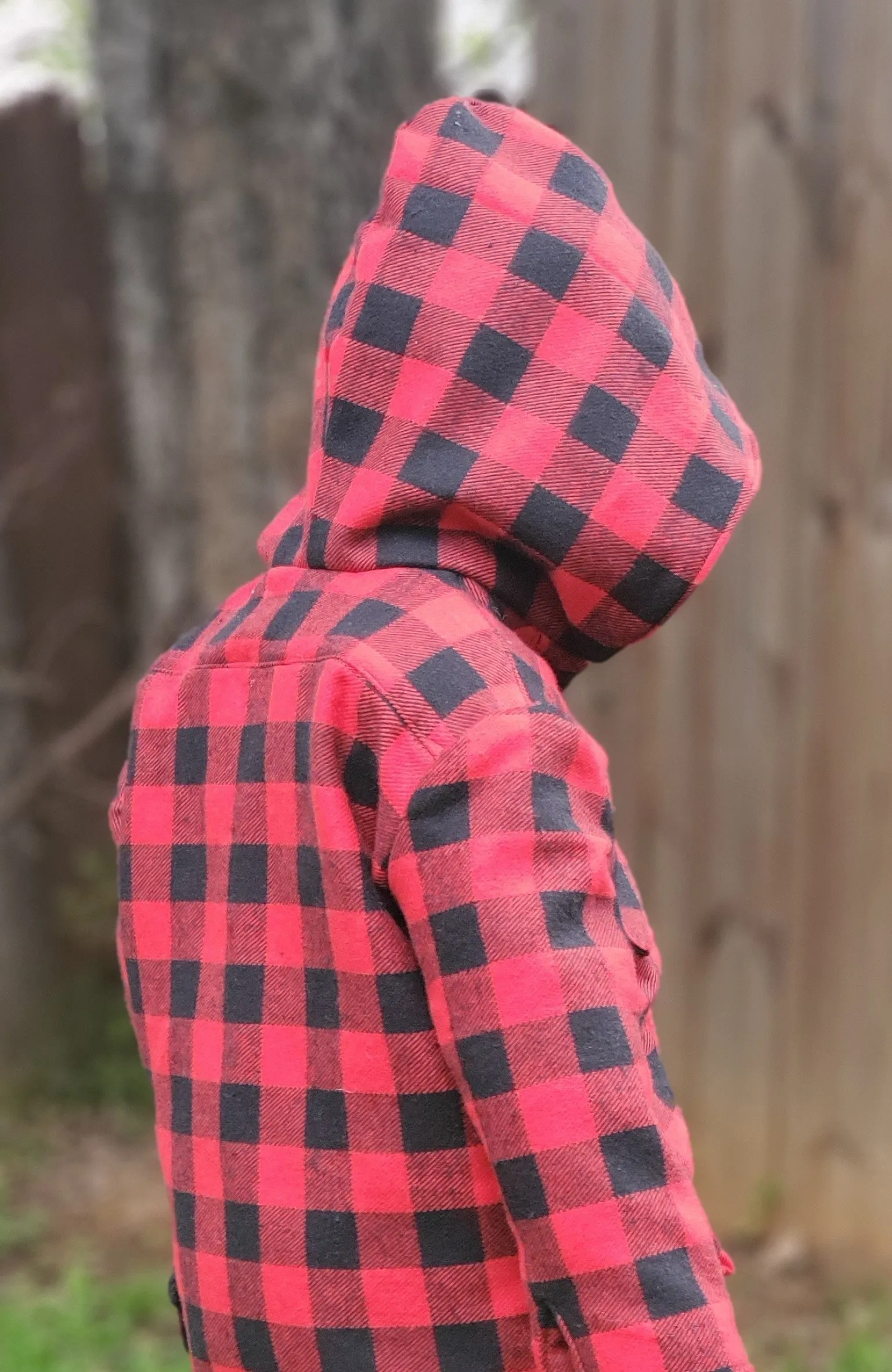 Hooded Lined Flannel Shirt