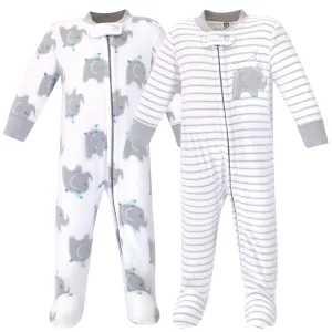 Hudson Baby Fleece Sleep and Play, Elephants