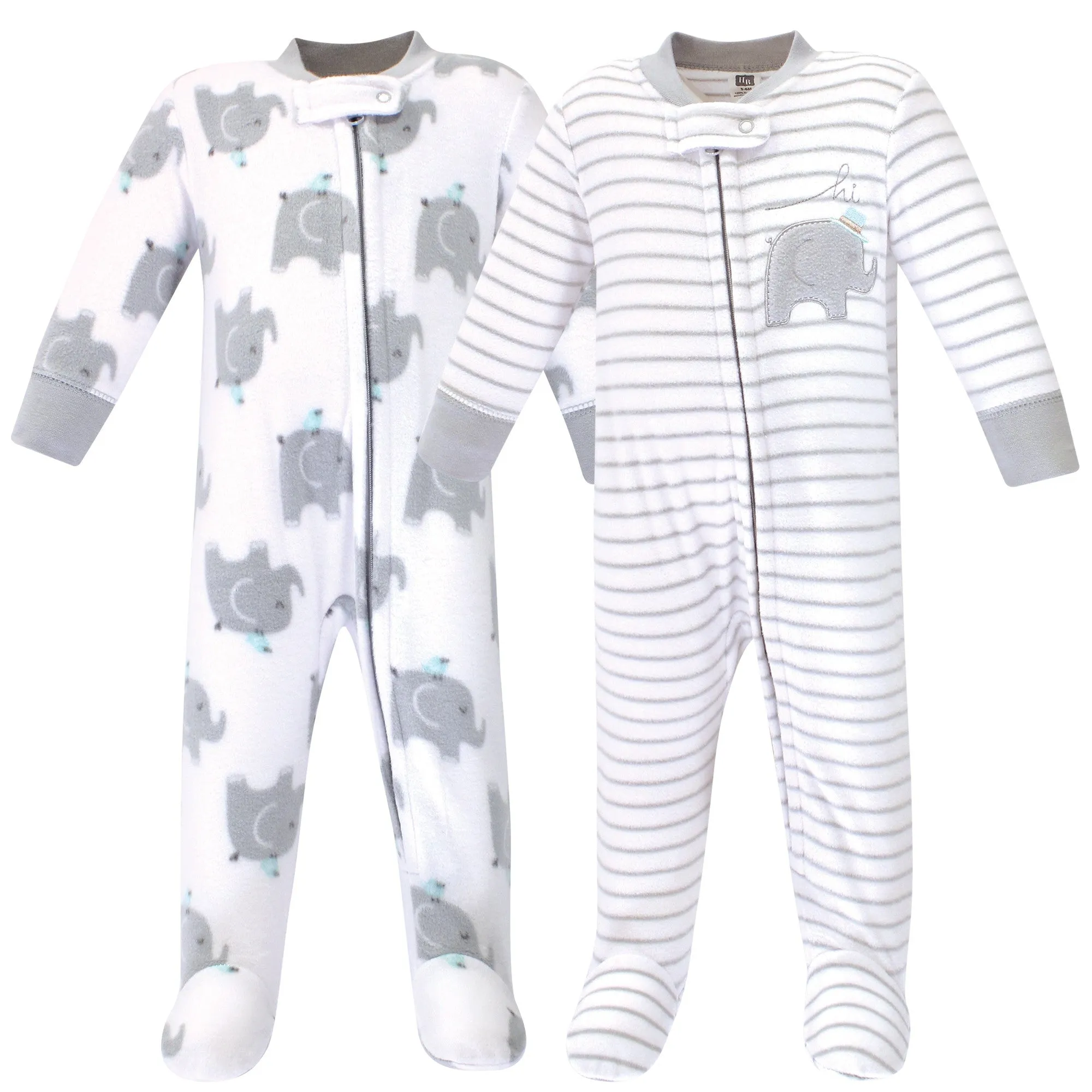 Hudson Baby Fleece Sleep and Play, Elephants
