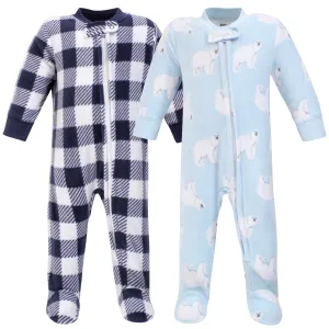 Hudson Baby Fleece Sleep and Play, Polar Bear
