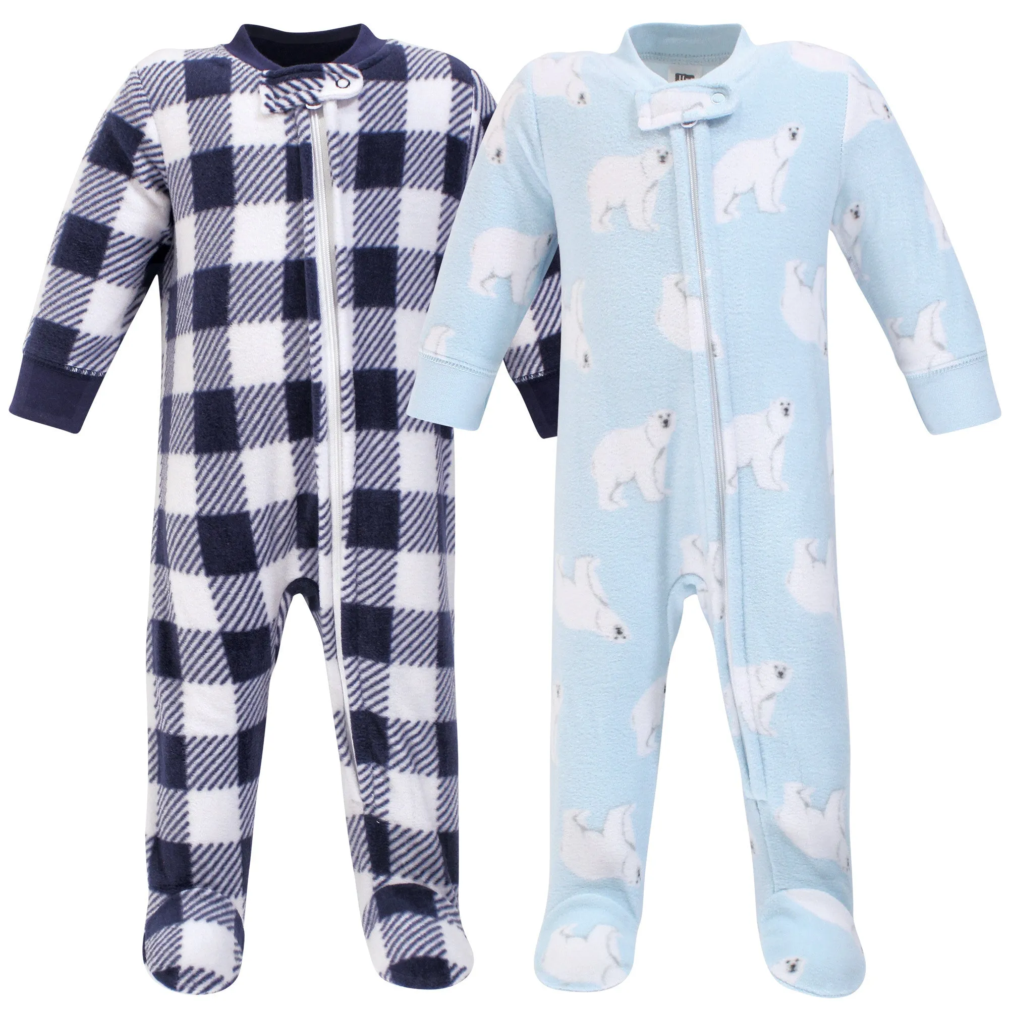 Hudson Baby Fleece Sleep and Play, Polar Bear