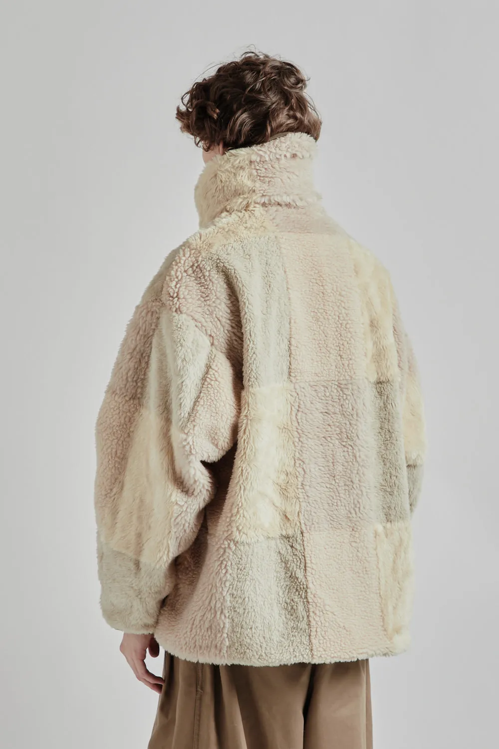 is-ness × Y(dot) BY NORDISK Reversible Fleece Jacket - Beige/Brown