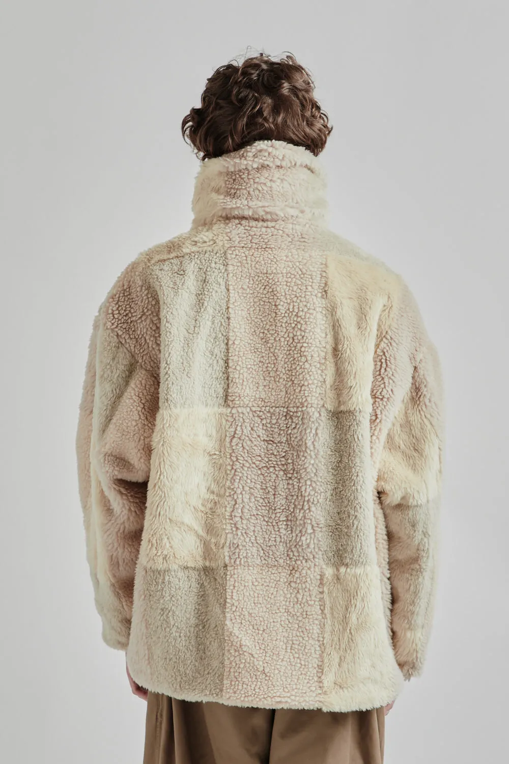 is-ness × Y(dot) BY NORDISK Reversible Fleece Jacket - Beige/Brown