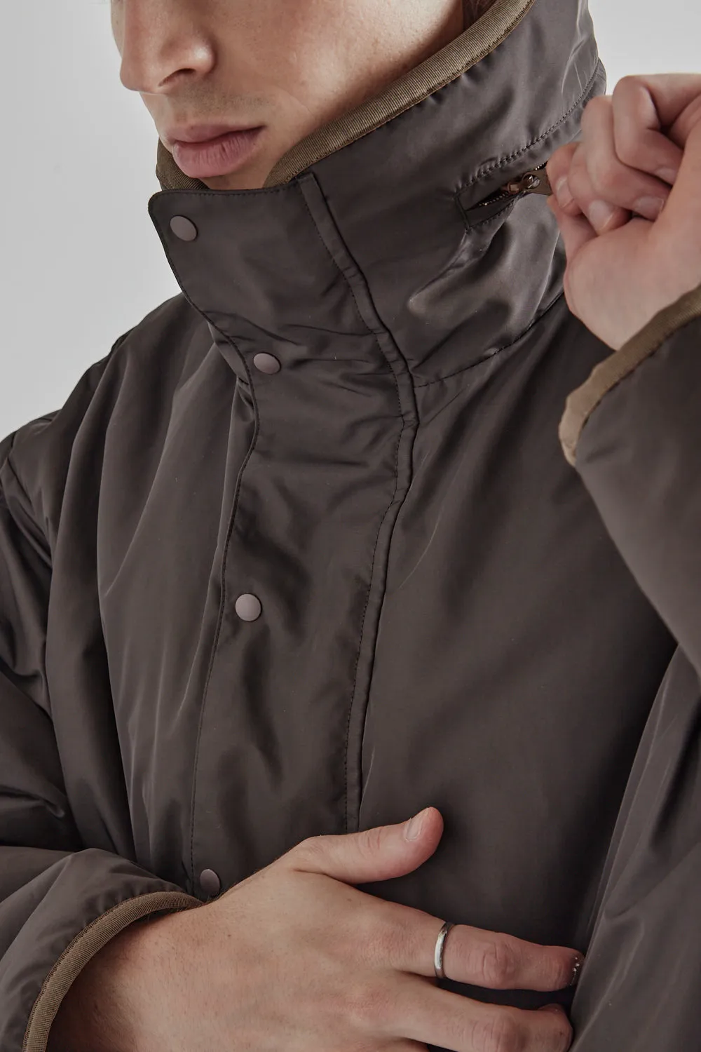 is-ness × Y(dot) BY NORDISK Reversible Fleece Jacket - Beige/Brown