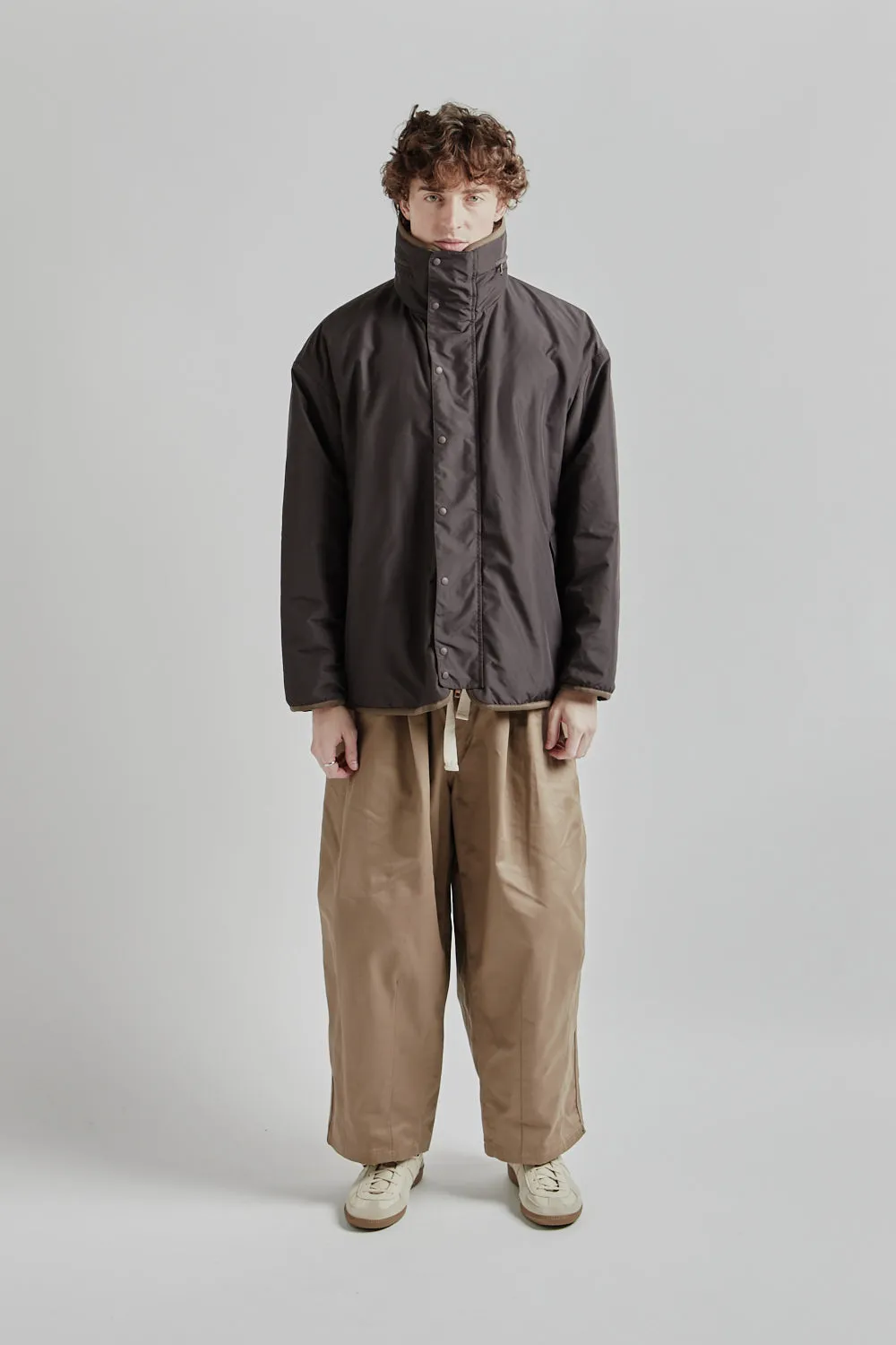 is-ness × Y(dot) BY NORDISK Reversible Fleece Jacket - Beige/Brown