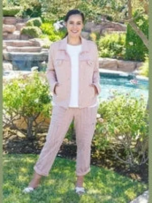 Jacket - Button Down with Pockets -Brandy - Women -24108