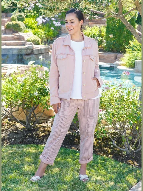 Jacket - Button Down with Pockets -Brandy - Women -24108